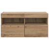 vidaXL TV-Wandschrank Artisan-Eiche 80 x 30 x 40 cm Holzwerkstoff