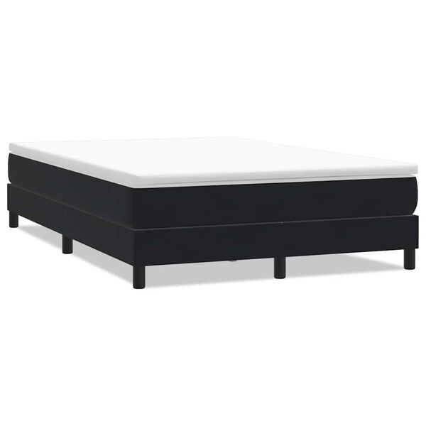 vidaXL Boxspringbett ohne Matratze Schwarz 140x210 cm Samt