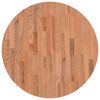 vidaXL Tischplatte &Oslash;70x2,5 cm Rund Massivholz Buche