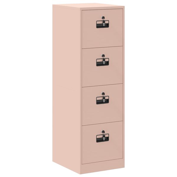 vidaXL Aktenschrank 2 pcs Rosa 44 x 50 x 106,5 cm Kaltgewalzter Stahl