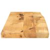 vidaXL Tischplatte 80x20x3,8 cm Baumkante Massivholz Raues Mangoholz
