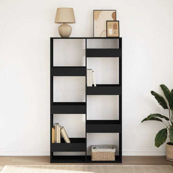 vidaXL Bücherregal Schwarz 100x33x175 cm Holzwerkstoff