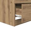 vidaXL Nachttisch 2 pcs Artisan-Eiche 45 x 39 x 50 cm Holzwerkstoff