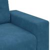 vidaXL Zweisitzer-Sofa Blau 180x77x82 cm Samt