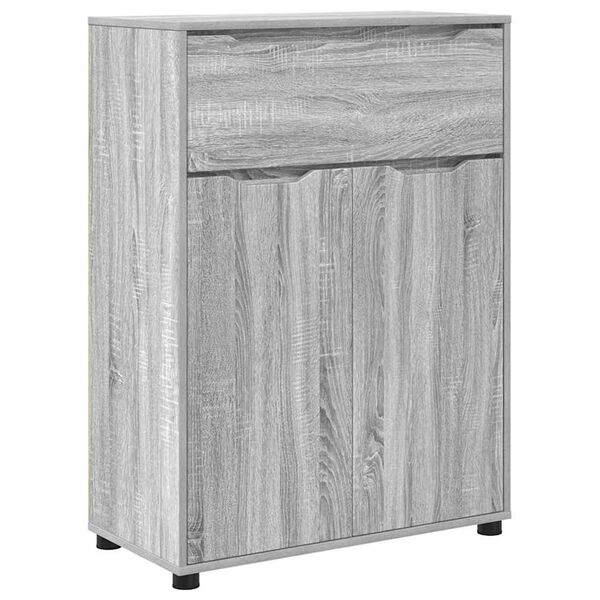 vidaXL Badezimmerschrank mit Regal Graues Sonoma 72,5 x 36,5 x 100 cm