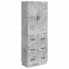 vidaXL Schrankset 2 pcs Betongrau 66 x 34,5 x 87 cm Holzwerkstoff