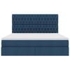 vidaXL Bett mit Stauraum und LED mit LED Blau 180 x 200 cm Polyester