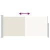 vidaXL Ausziehbare Seitenmarkise 140x300 cm Creme