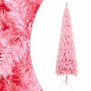 vidaXL Schlanker Weihnachtsbaum Rosa 120 cm