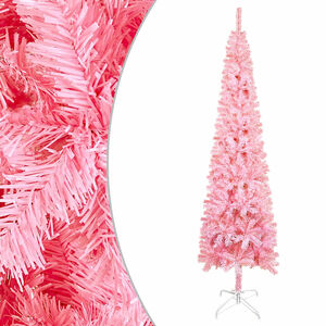 vidaXL Schlanker Weihnachtsbaum Rosa 120 cm