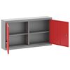 vidaXL Werkzeugschrank mit Regal Rot und Grau 50 x 20 x 55 cm
