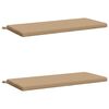 vidaXL Bankkissen SOEST 2 stk. 100 % Polyester Sand 120 x 50 x 5 cm