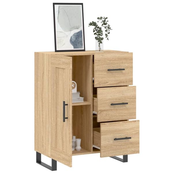 vidaXL Sideboard Sonoma-Eiche 69,5x34x90 cm Holzwerkstoff