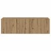 vidaXL 8-tlg. TV-Schrank-Set Wandmontage Artisan-Eiche Holzwerkstoff