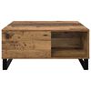 vidaXL Couchtisch Altholz 80 x 80 x 36,5 cm Holzwerkstoff