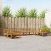 vidaXL Outdoor-Sofagarnitur 9 pcs Natur Massivholz Akazie