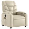 vidaXL Massagesessel Creme Kunstleder