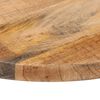 vidaXL Tischplatte &Oslash; 50x1,5 cm Rund Raues Massives Mangoholz