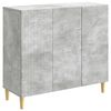 vidaXL Sideboard Betongrau 89 x 34,5 x 80 cm Holzwerkstoff