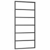 vidaXL Schiebet&uuml;r mit Beschlag Schwarz 90x205 cm ESG-Glas