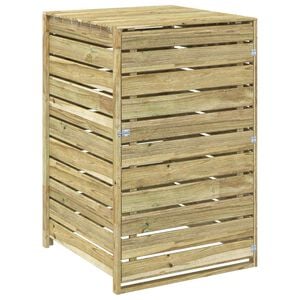 vidaXL M&uuml;lltonnenbox f&uuml;r 1 Beh&auml;lter 240 L Impr&auml;gniertes Kiefernholz