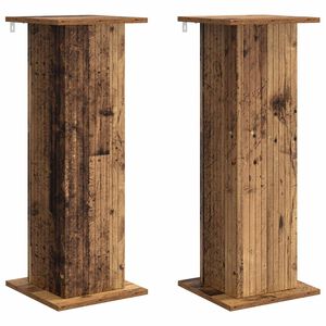 vidaXL Pflanzenst&auml;nder 2 pcs Altholz 30,5 x 30 x 80,5 cm Holzwerkstoff
