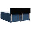 vidaXL Boxspringbett mit Matratze Blau 200x200 cm Stoff