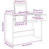 vidaXL Kosmetiktisch mit Schubladen Altholz 100 x 45 x 76 cm