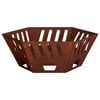 vidaXL Feuerstelle Rostoptik 60 x 60 x 23 cm Wetterfeststahl
