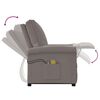 vidaXL Massagesessel mit Aufstehhilfe Taupe Stoff