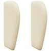 vidaXL Kopfteil Ohr Creme 40 x 23 x 6 cm PVC
