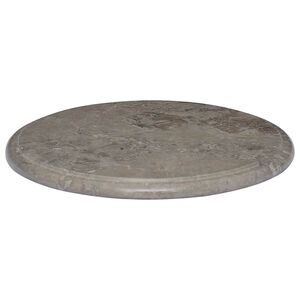 vidaXL Tischplatte Grau &Oslash;40x2,5 cm Marmor