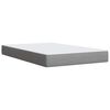 vidaXL Boxspringbett mit Matratze Hellgrau 120x200 cm Stoff