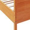 vidaXL Massivholzbett ohne Matratze Wachsbraun 90x190 cm Kiefernholz