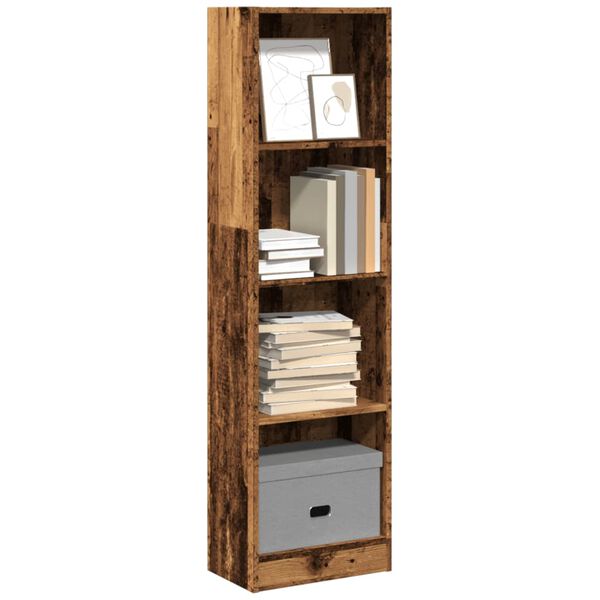vidaXL Bücherregal Altholz-Optik 40x24x143 cm Holzwerkstoff