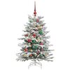 vidaXL K&uuml;nstlicher klappbarer Weihnachtsbaum Wei&szlig; 120 cm PE und PVC