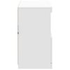 vidaXL Sideboard mit LED-Leuchten Weiß 81x37x67 cm