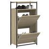 vidaXL Schuhschrank Sonoma-Eiche 60x34x112 cm Holzwerkstoff