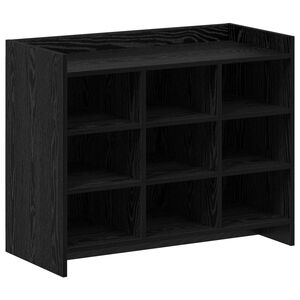 vidaXL Schuhschrank Schwarze Eiche 85 x 39,5 x 70 cm Holzwerkstoff