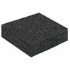 vidaXL Gummigranulat-Patiopad Schwarz 9 x 9 x 2 cm Gummi
