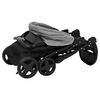 vidaXL 3-in-1 Kinderwagen Hellgrau und Schwarz Stahl