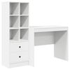 vidaXL Schreibtisch Wei&szlig; 135,5 x 50 x 127 cm 2 stk.