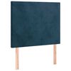 vidaXL Kopfteil Dunkelblau 80x5x118/128 cm Samt
