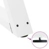 vidaXL Couchtischbeine 2 Stk. Wei&szlig; 38x(42-43,3) cm Stahl