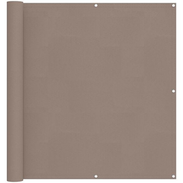 vidaXL Balkonsichtschutz Taupe 110 x 500 cm Oxford-Stoff
