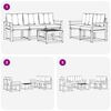 vidaXL Outdoor-Sofagarnitur mit Kissen 6 pcs Natur und Beige