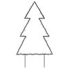 vidaXL Weihnachtsbaum mit Erdspießen und 80 LEDs 60 cm
