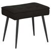 vidaXL Relaxsessel mit Hocker Schwarz Samt