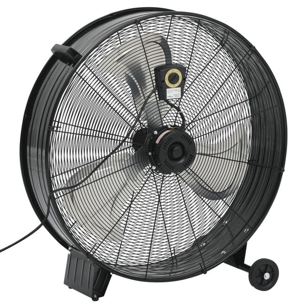 vidaXL Trommelventilator Industriell 77 cm 187,7 W Schwarz