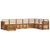 vidaXL Outdoor-Sofagarnitur 8 pcs Natur Massivholz Akazie